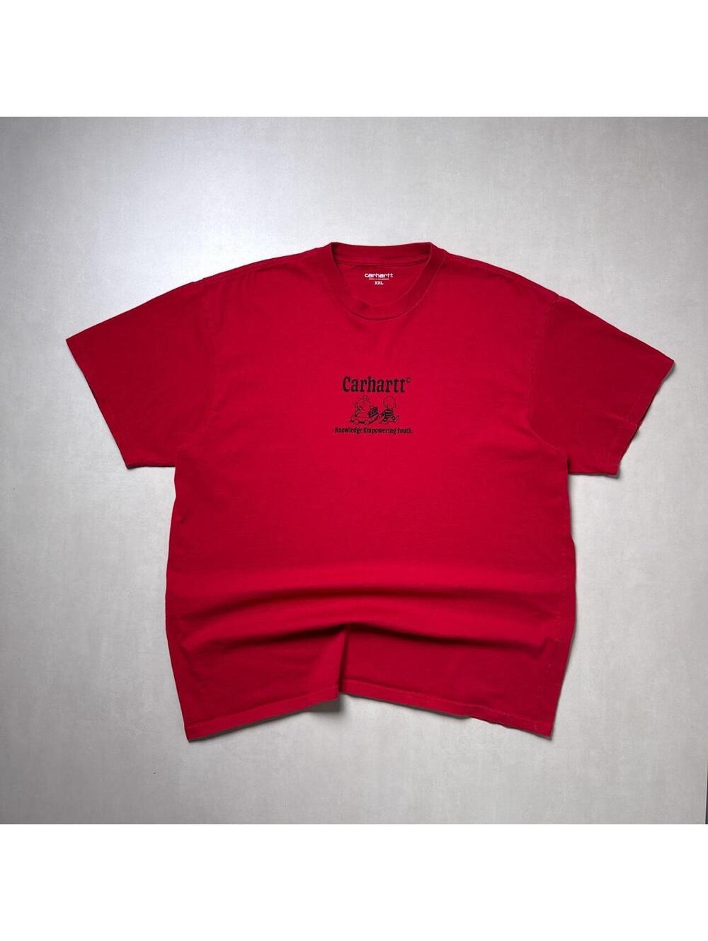 Y2K Cahartt 00s Red Vintage workwear t shirt